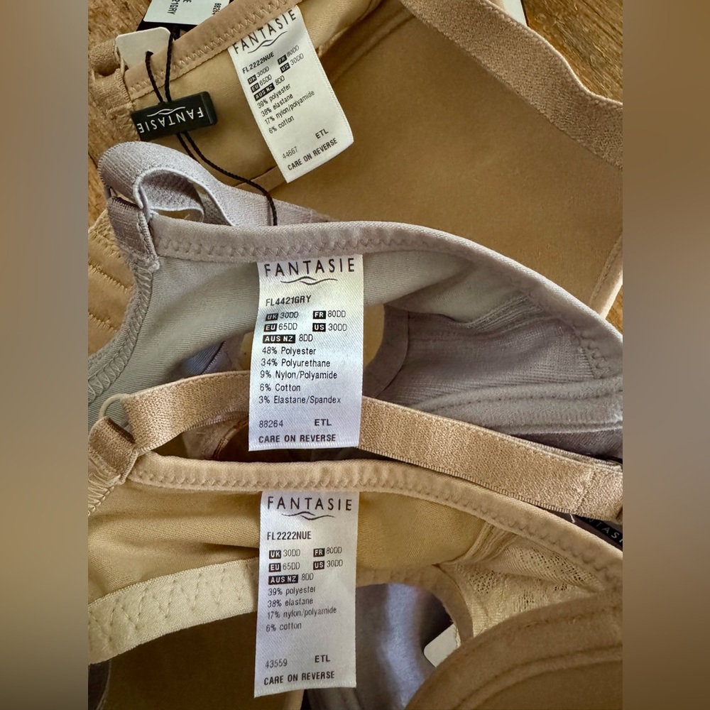FANTASIE Bra’s ~ Set Of 3 ~ Size 30DD ~ NWTS! - Picture 5 of 6